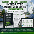 ISO 9001 + ISO 14001 + ISO 50001 Integrated Management System Starter Pack