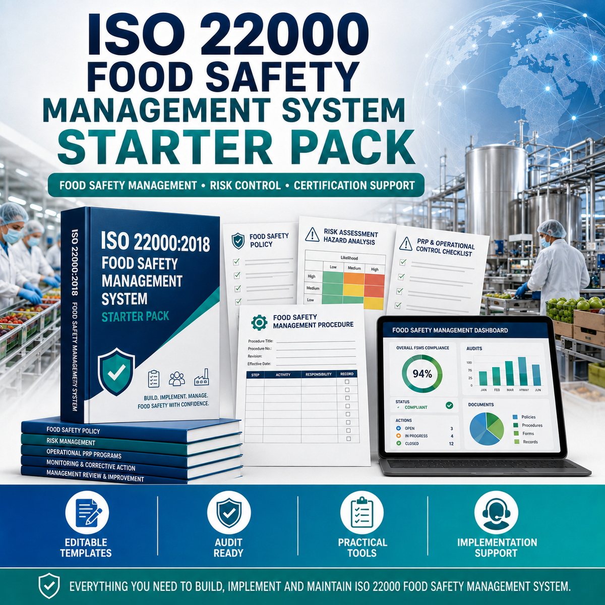 ISO 22000 Food Safety Management System Starter Pack