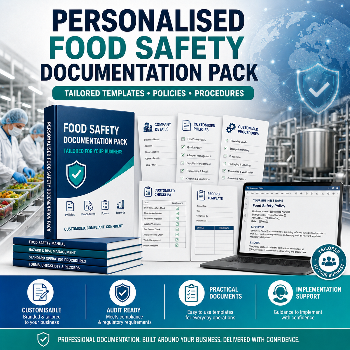 Personalised Food Safety Documentation Pack