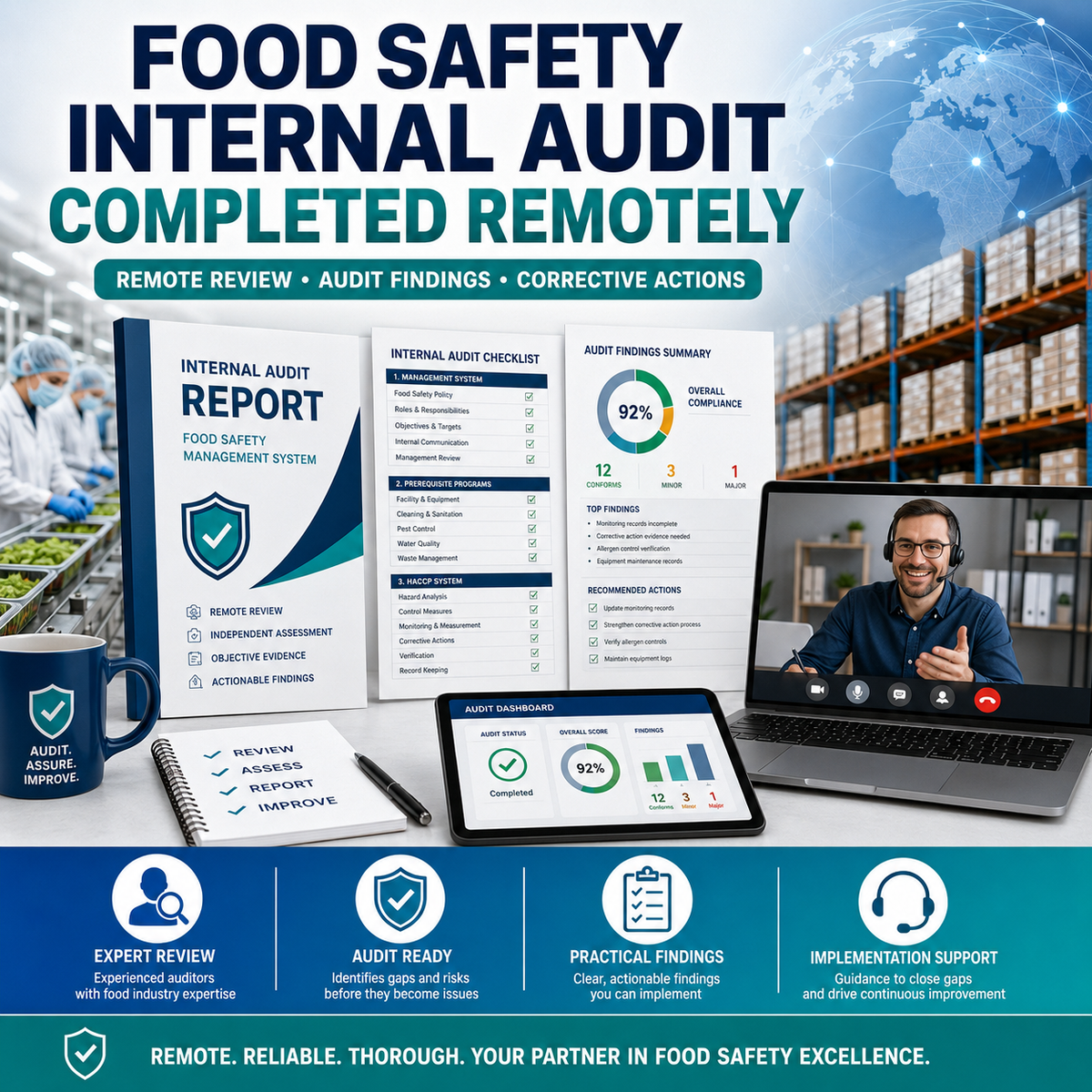 Food Safety Internal Audit Completed Remotely