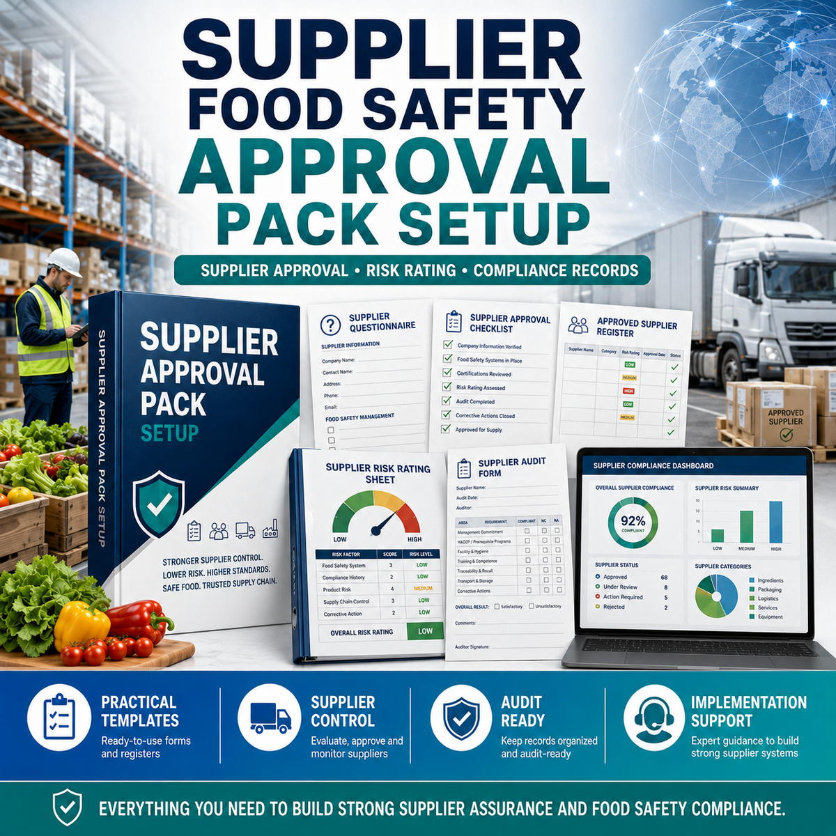 Supplier Food Safety Approval Pack Setup
