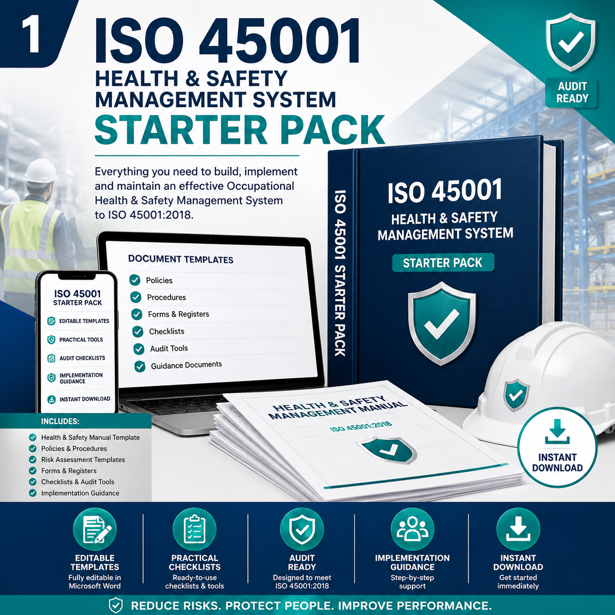 ISO 45001 Health & Safety Management System Starter Pack