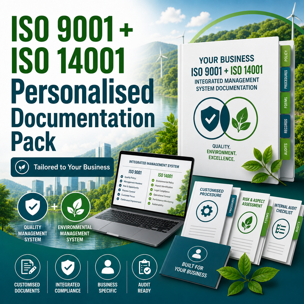 ISO 9001 + ISO 14001 Personalised Documentation Pack