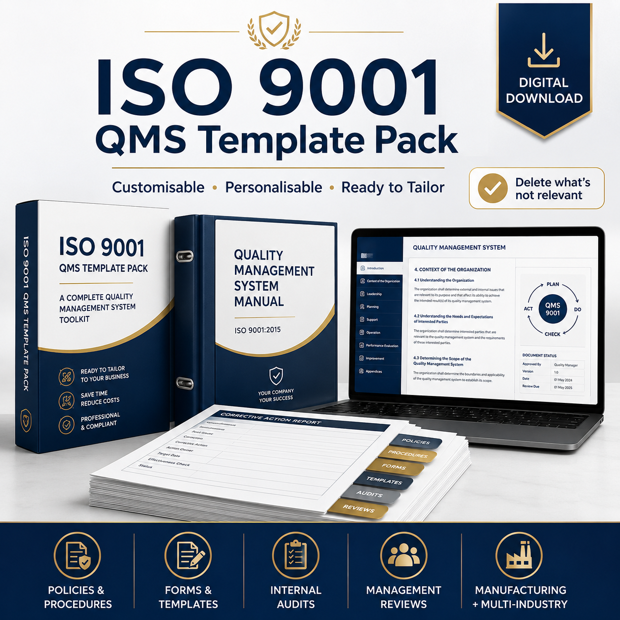 ISO 9001 Template Pack—Complete Toolkit
